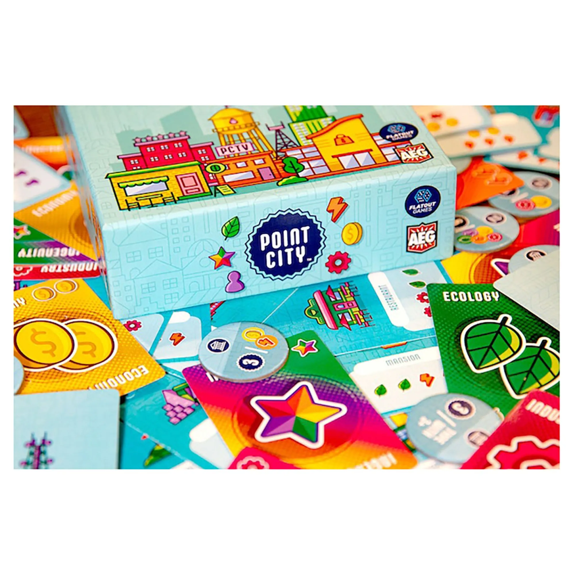 Point City - AEG Family Card Drafting and City Building Game