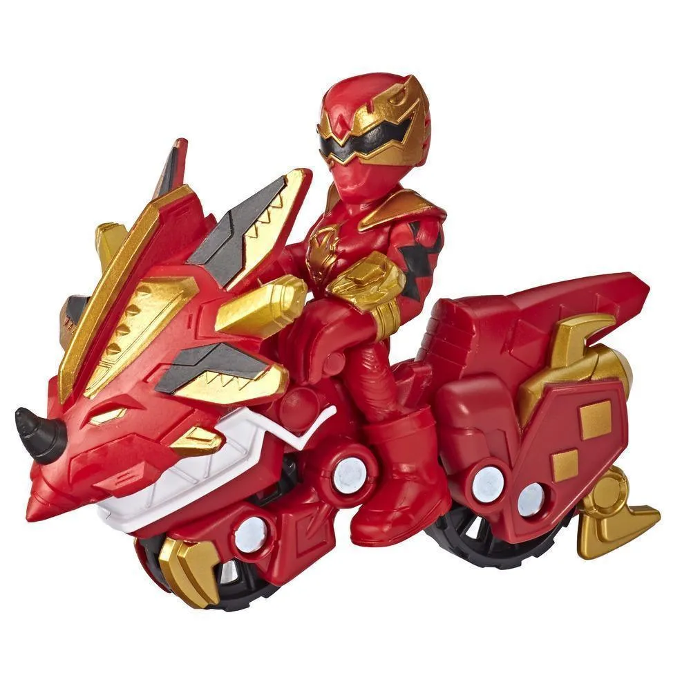 Power Rangers Playskool Heroes Red Ranger and Raptor Cycle Figure and Vehicle 2-Pack