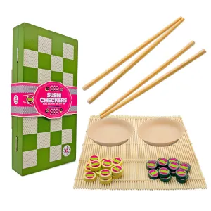 Project Genius Sushi Checkers & Sushi Making Strategy Game Set