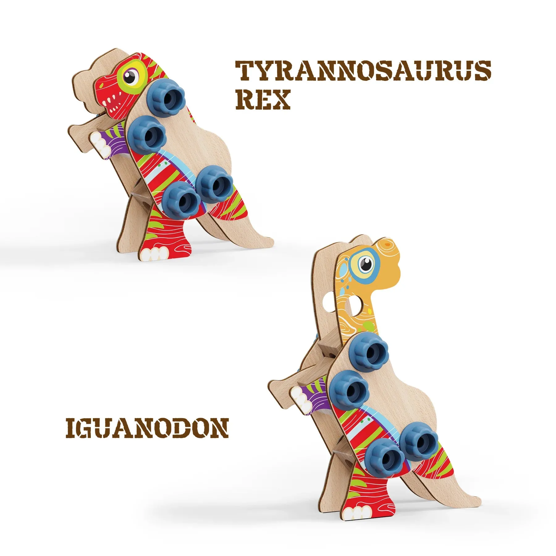 Quercetti 80731 Play Eco  Wood Dino Wise - Kids Toys