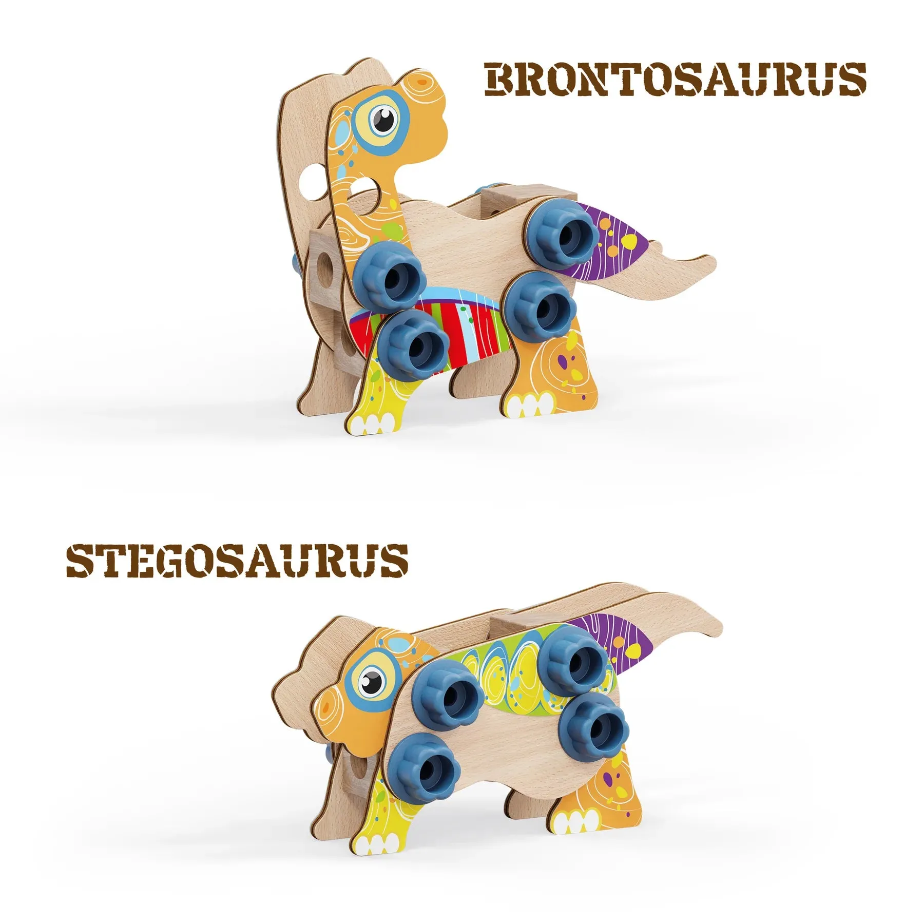 Quercetti 80731 Play Eco  Wood Dino Wise - Kids Toys