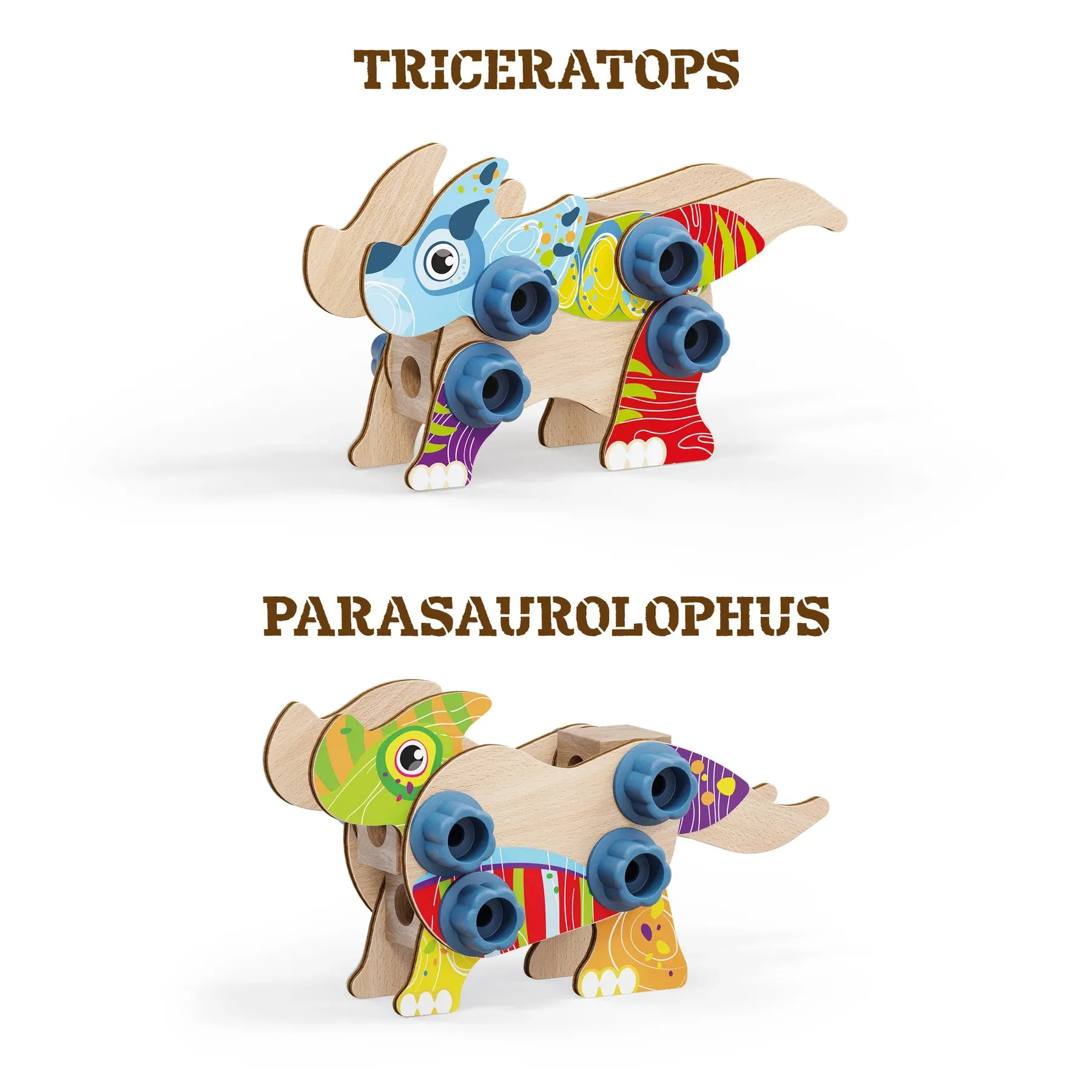 Quercetti 80731 Play Eco  Wood Dino Wise - Kids Toys