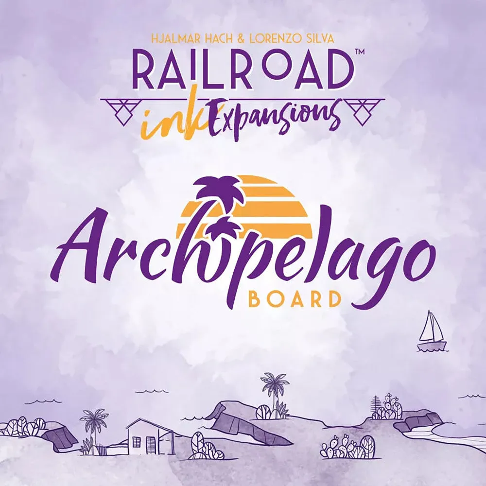 Railroad Ink Archipelago Expansion Board Game, Ages 8 , 1-4 Players