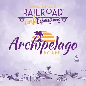 Railroad Ink Archipelago Expansion Board Game, Ages 8 , 1-4 Players