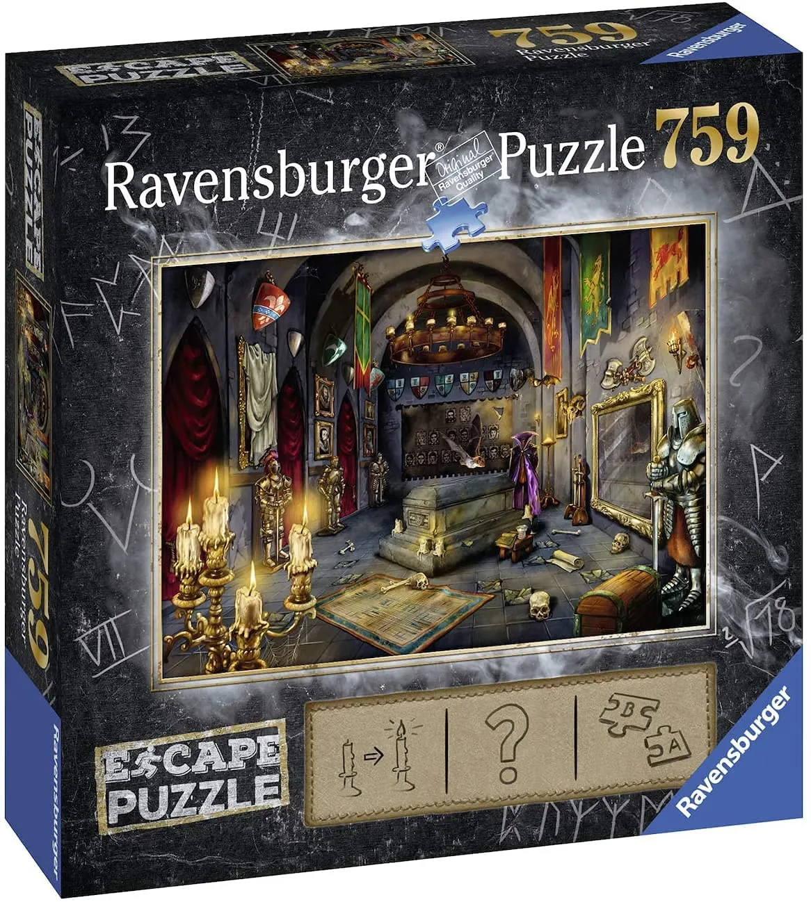 Ravensburger 199617 759 Pieces Escape 6 Vampire Castle Wise - Kids Toys