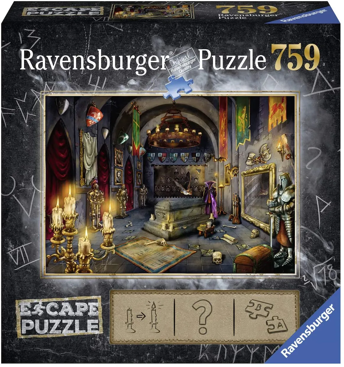 Ravensburger 199617 759 Pieces Escape 6 Vampire Castle Wise - Kids Toys