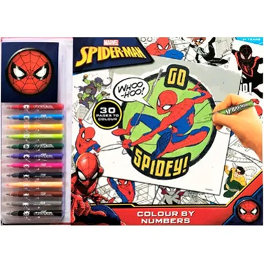Spiderman Colour By Numbers