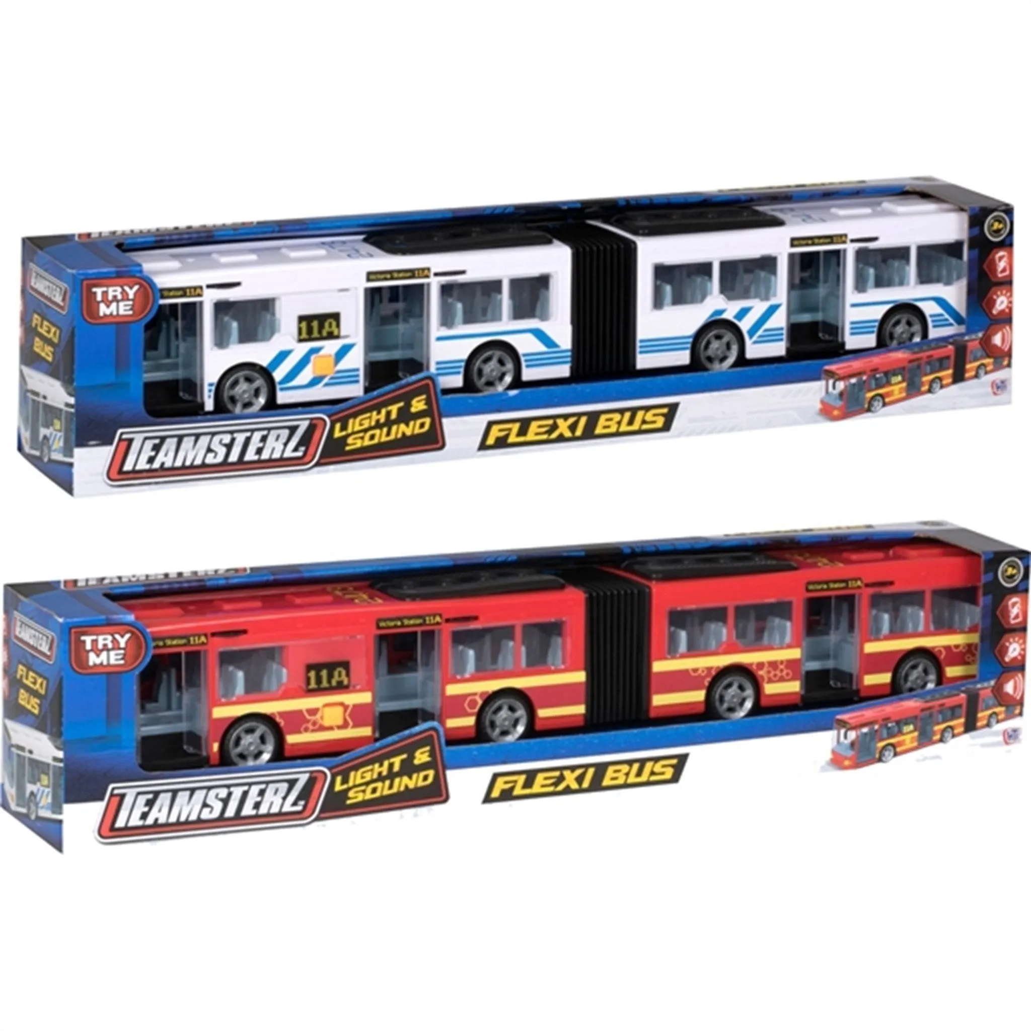 Teamsterz L&S Flexi Bus White/Blue