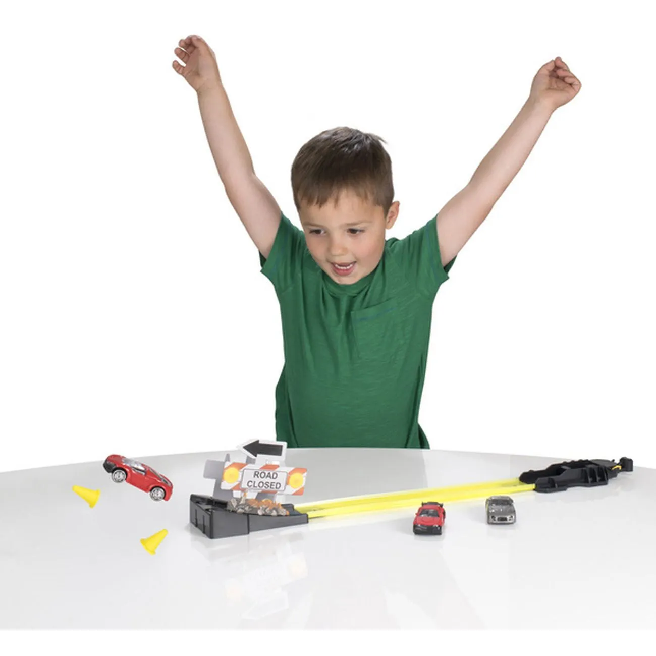 Teamsterz Turbo Takedown Track Set With 3 Cars