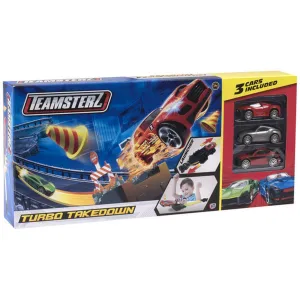 Teamsterz Turbo Takedown Track Set With 3 Cars