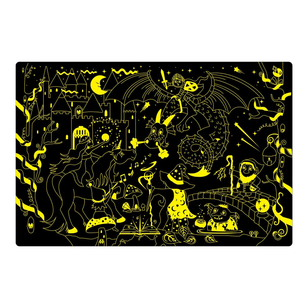 The Learning Journey 100 Piece Glow In The Dark Fantasy Floor Puzzle
