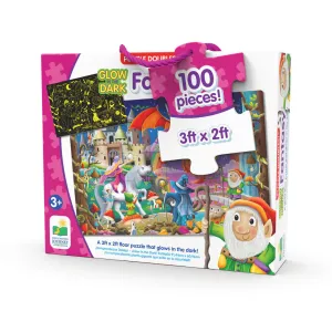 The Learning Journey 100 Piece Glow In The Dark Fantasy Floor Puzzle