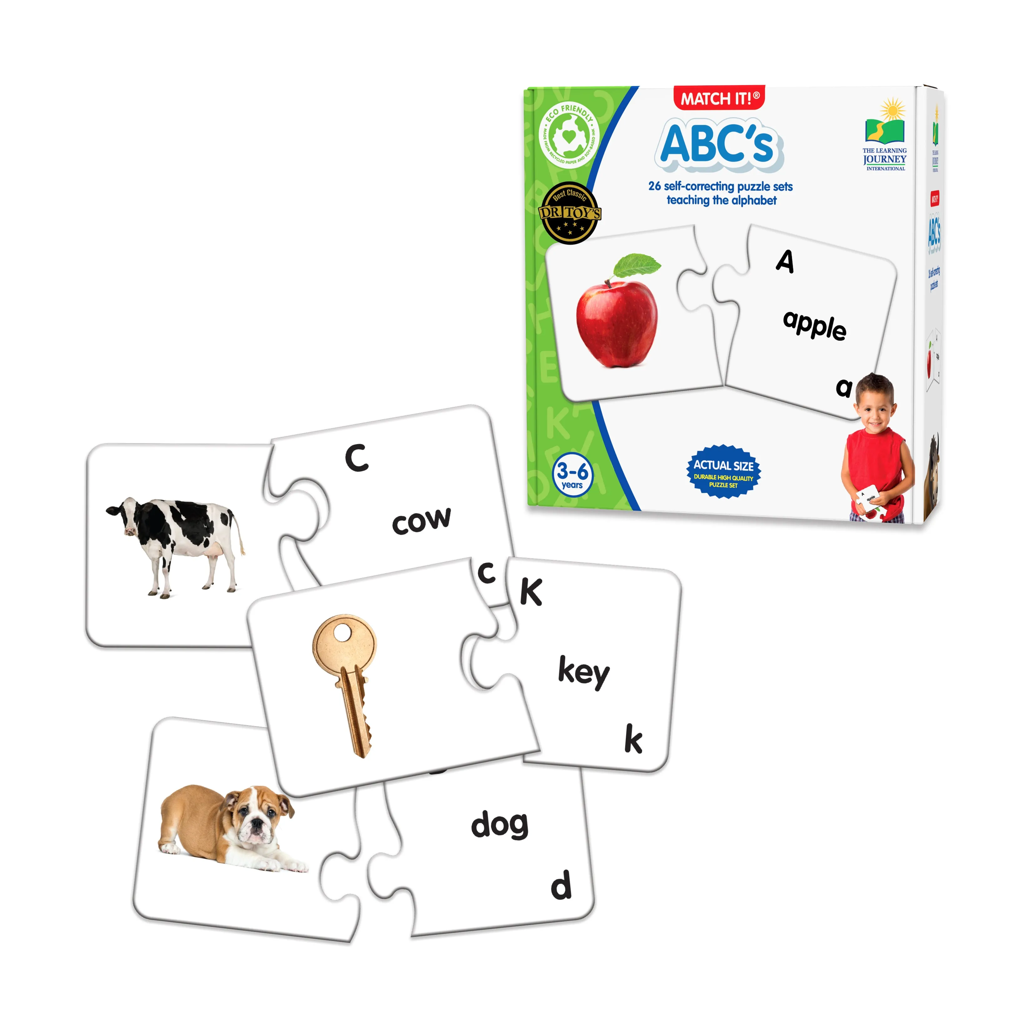 The Learning Journey Match It! - ABC's Puzzle Building Set