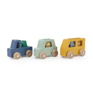 Trixie Wooden Animal Car Set