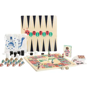 Vilac-7609-Arrhenius-Set-of-classic-board-games Wise - Kids Toys