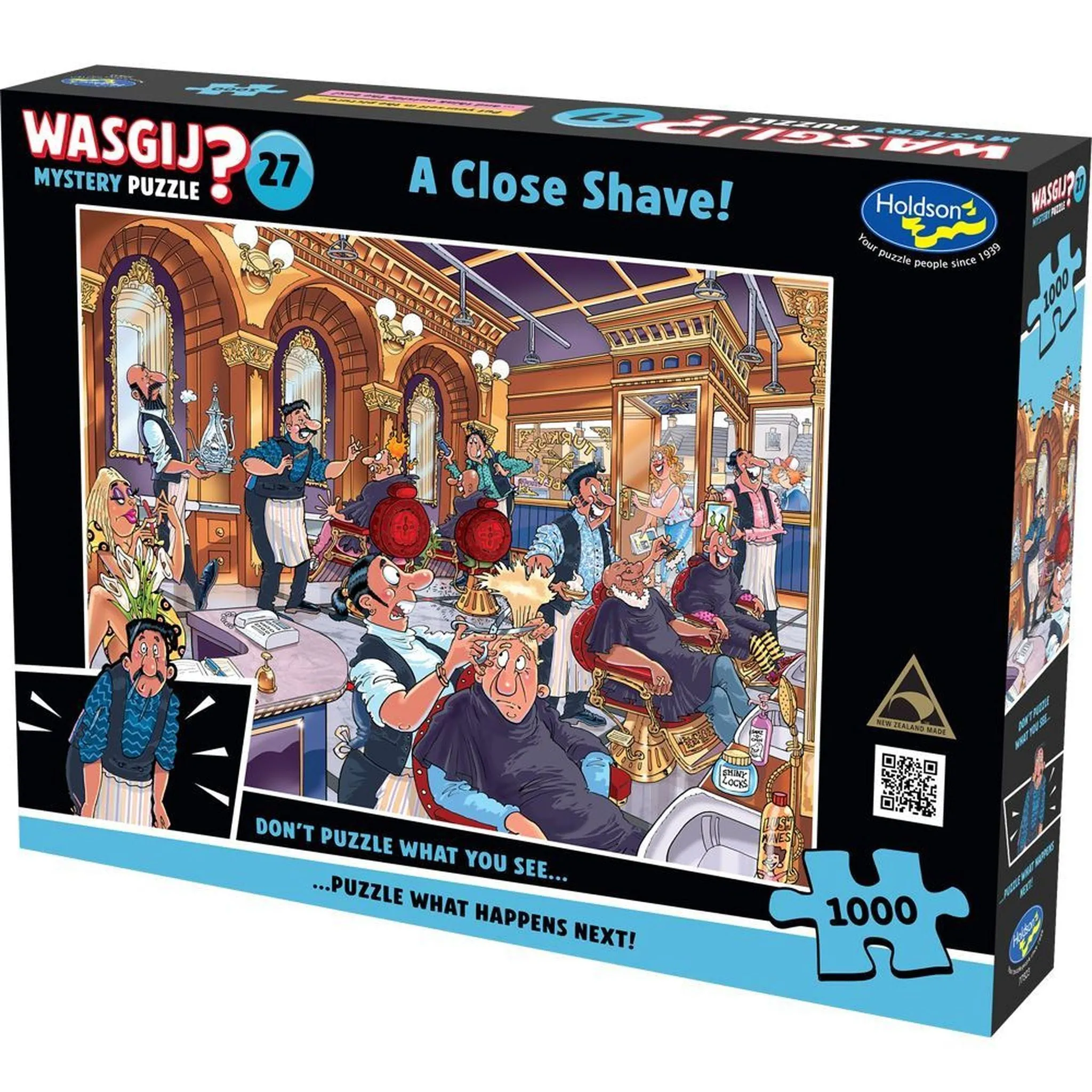 Wasgij Mystery 27, 1000pc (A Close Shave)