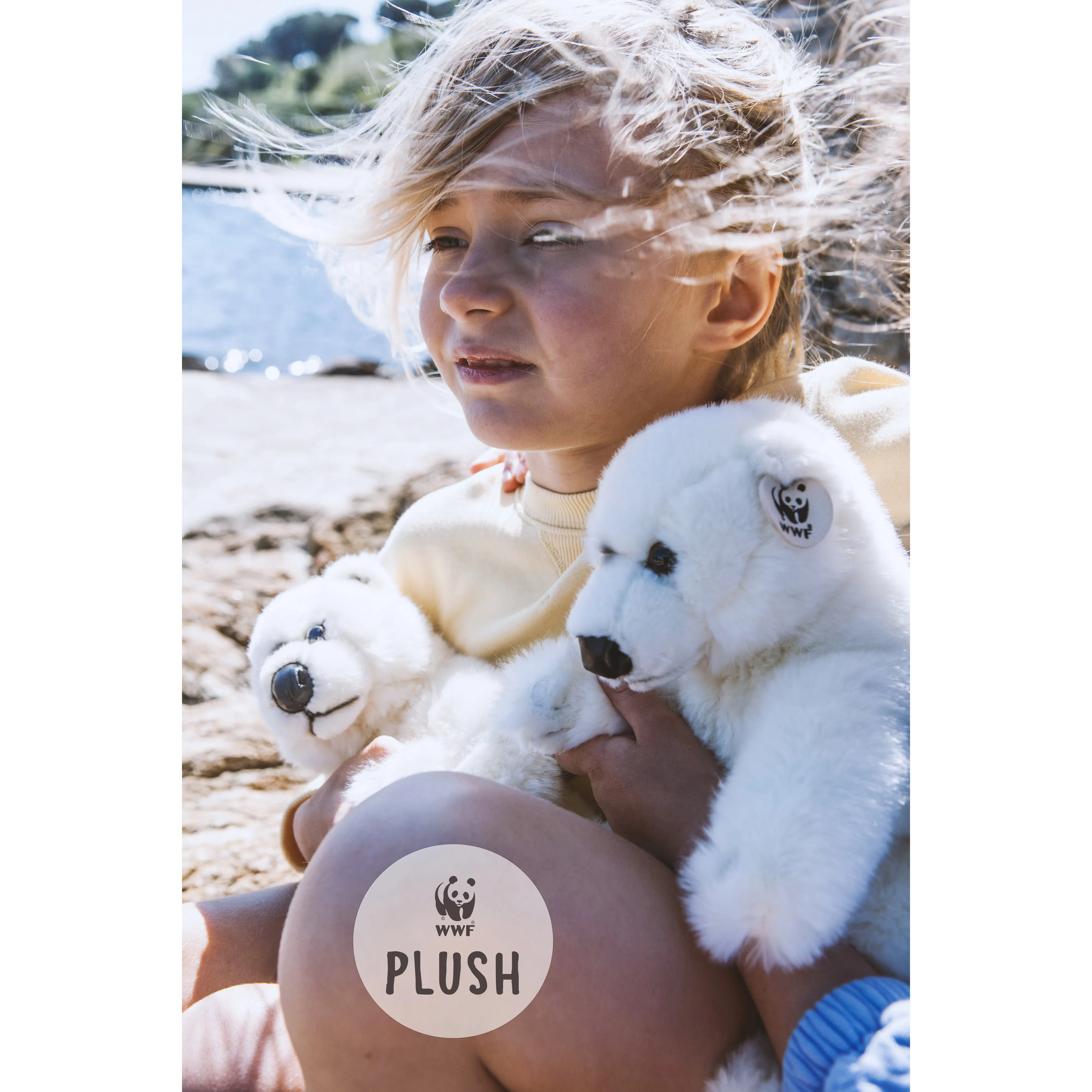 WWF Polar Bear Floppy - 15cm